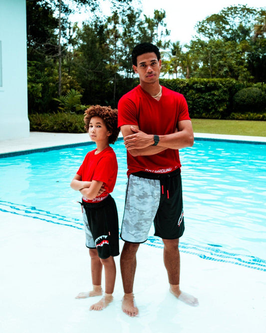 SPRAYGROUND® SWIM DAMAGE CONTROL CORTO SWIM TRUNKS