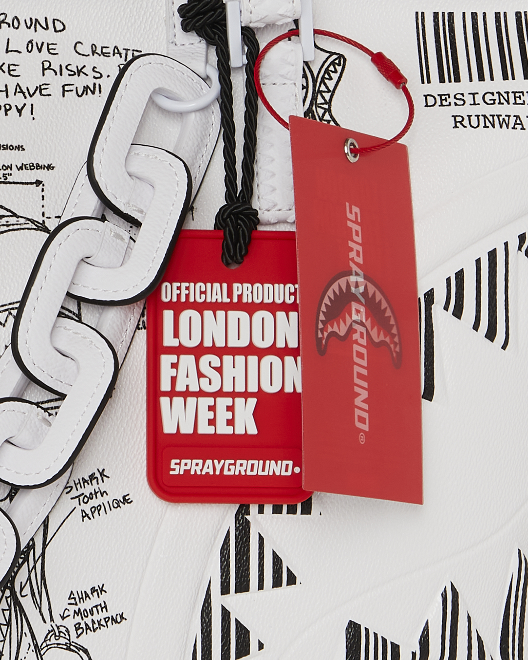 SPRAYGROUND® TOTE LFW SKETCHED BLACK AND WHITE TOTE