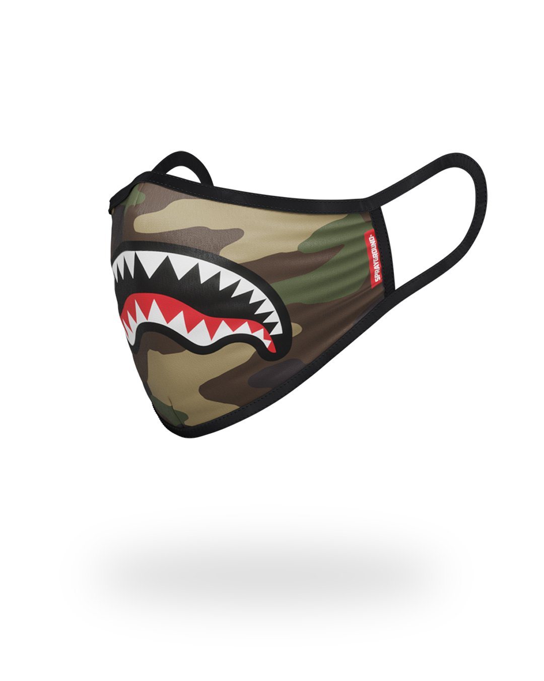 SPRAYGROUND® FASHION MASK CAMO SHARKMOUTH FORM-FITTING MASK