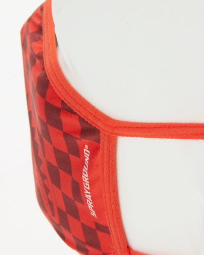 SPRAYGROUND® FASHION MASK SHARKS IN PARIS (RED) FORM-FITTING MASK