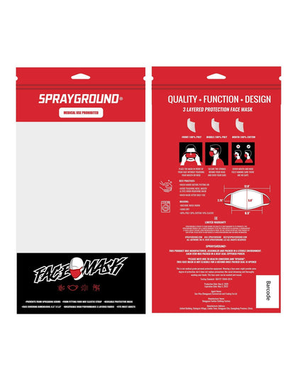 SPRAYGROUND® FASHION MASK PINK ANIME SHARK FORM-FITTING MASK