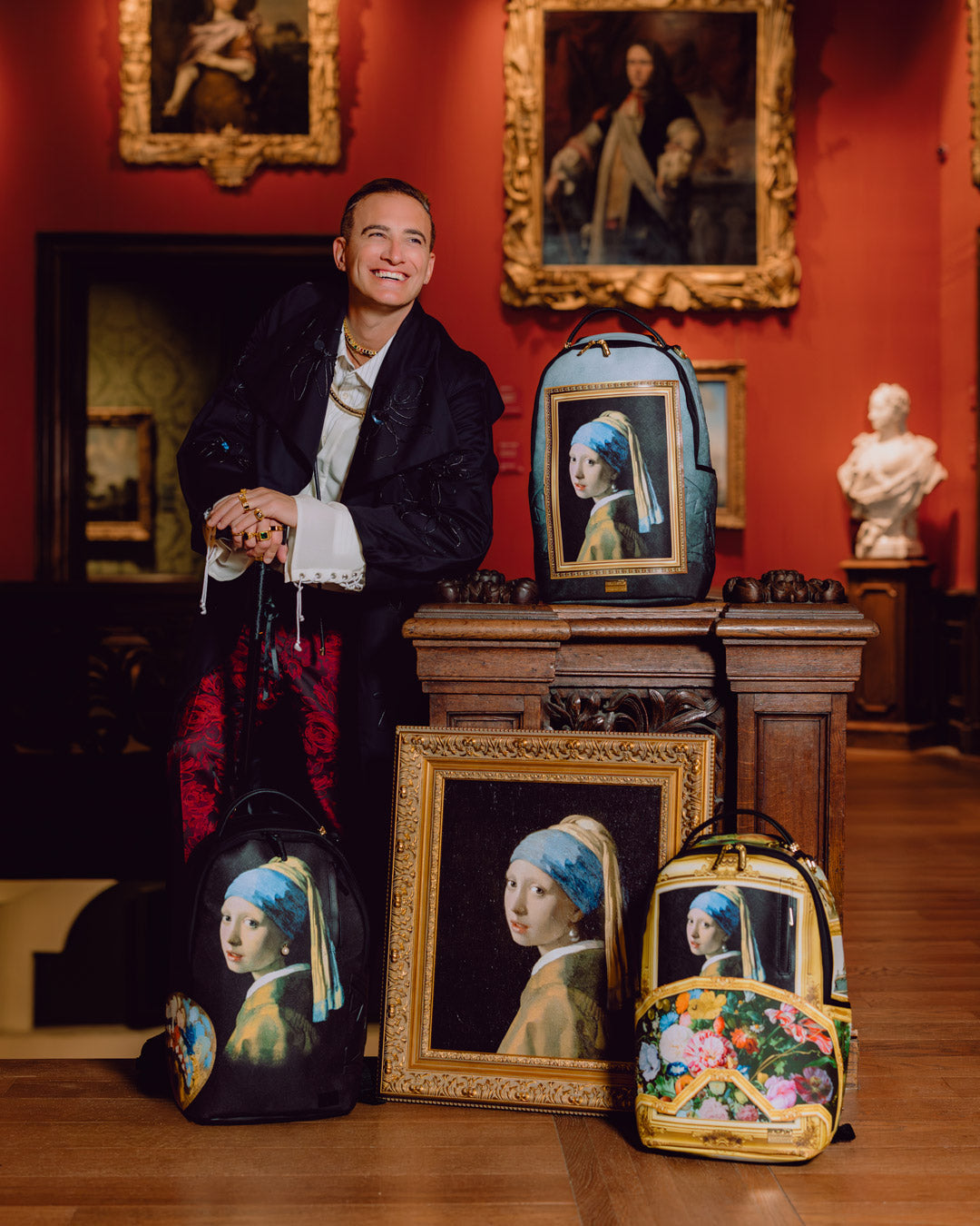 SPRAYGROUND® BACKPACK MAURITSHUIS MUSEUM 3D FRAME GIRL WITH A PEARL EARRING COLLAB BACKPACK