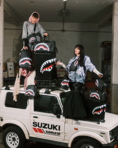 SPRAYGROUND® CROSSBODY SHARKS IN PARIS BALLOON BLACK SAVVY CROSSBODY