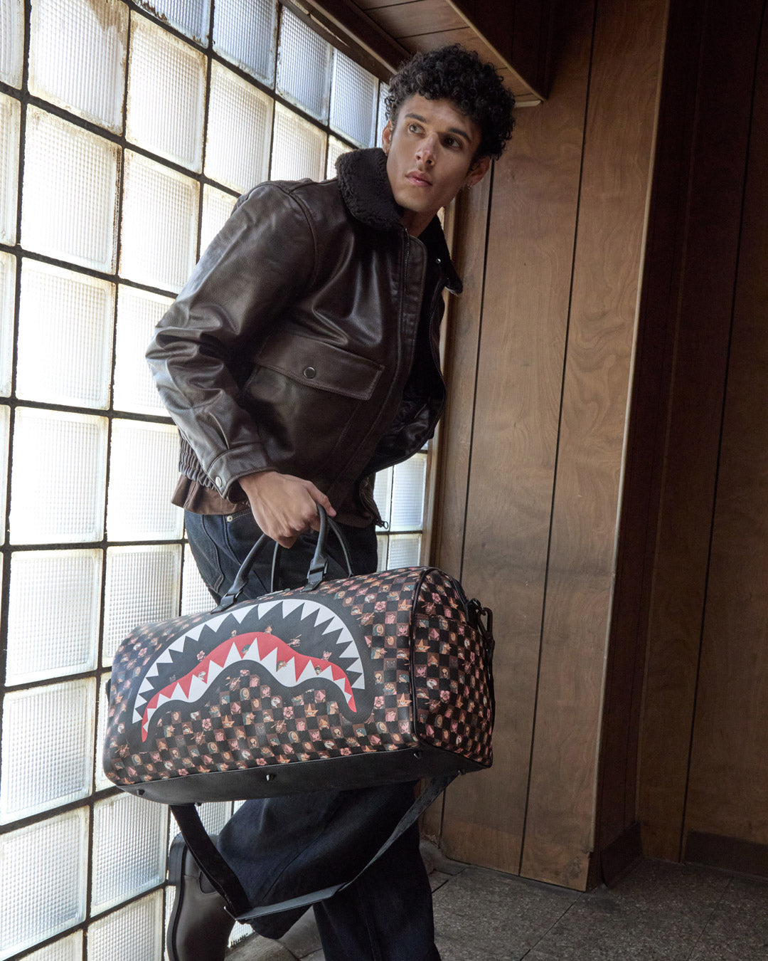 SPRAYGROUND® DUFFLE PEEKING CHARACTERS REMIX DUFFLE