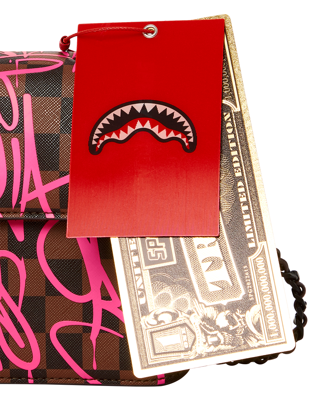 SPRAYGROUND® HANDBAG JETGRAPHIX SHARKCHAIN HANDBAG
