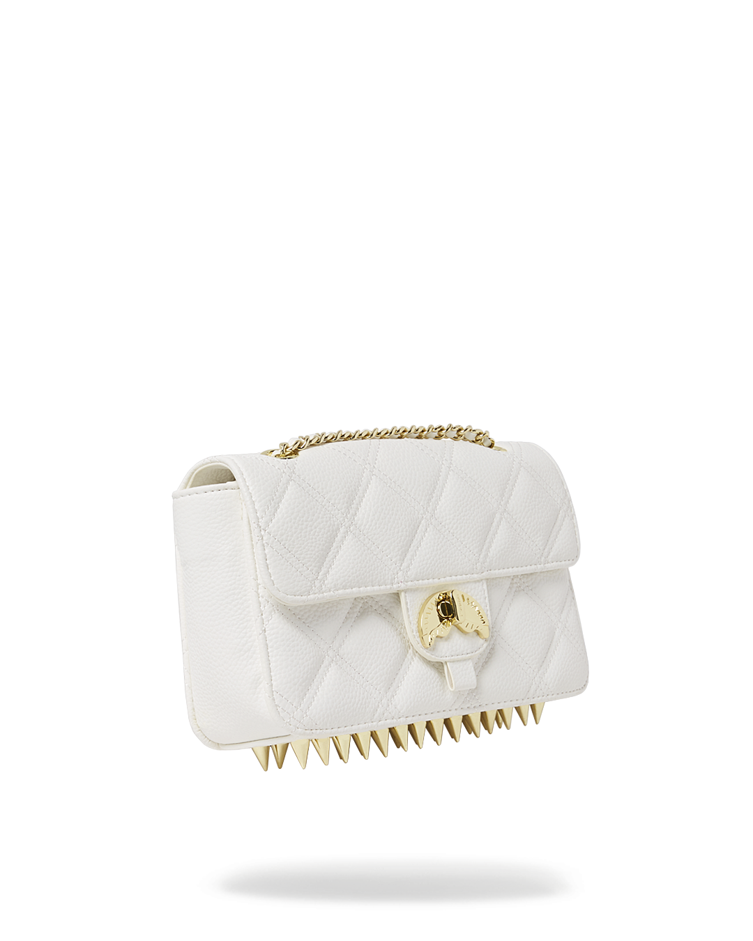 SPRAYGROUND® HANDBAG RIVIERA LE BLANC GOLD CHAIN SHARK HANDBAG