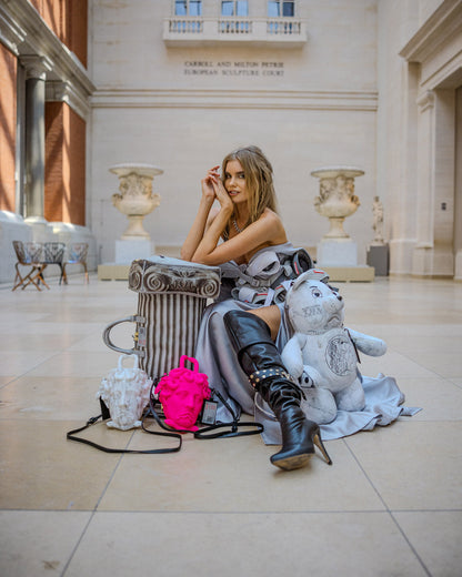 SPRAYGROUND® HANDBAG THE MET CANOVA MEDUSA HANDBAG (MARBLE)