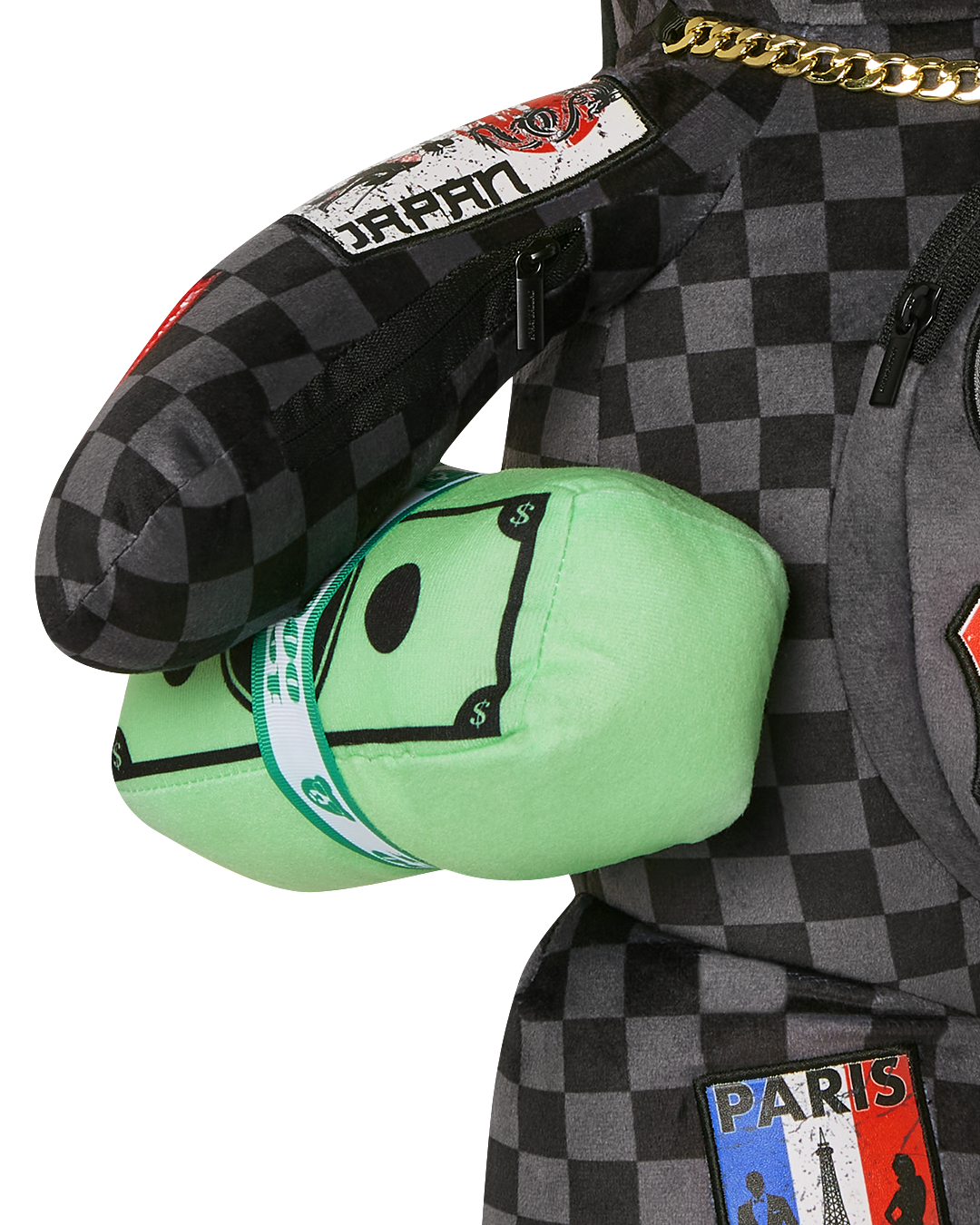 SPRAYGROUND® BACKPACK GLOBAL MOGUL UNLIMITED MILES MONEYBEAR TEDDYBEAR BACKPACK