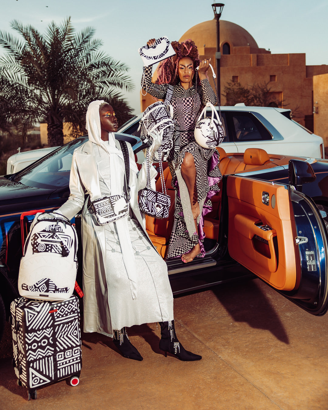 SPRAYGROUND® LUGGAGE A.I.8 AFRICAN INTELLIGENCE - ORIGIN STORY SHARKNAUTICS HARDSHELL CARRY-ON LUGGAGE