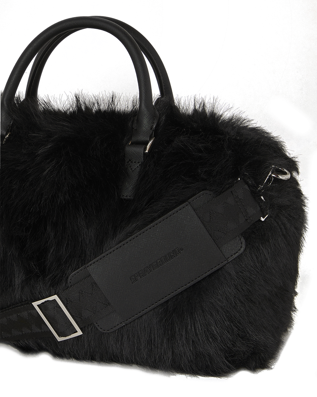 SPRAYGROUND® DUFFLE FUR CRAY BLACK MINI DUFFLE