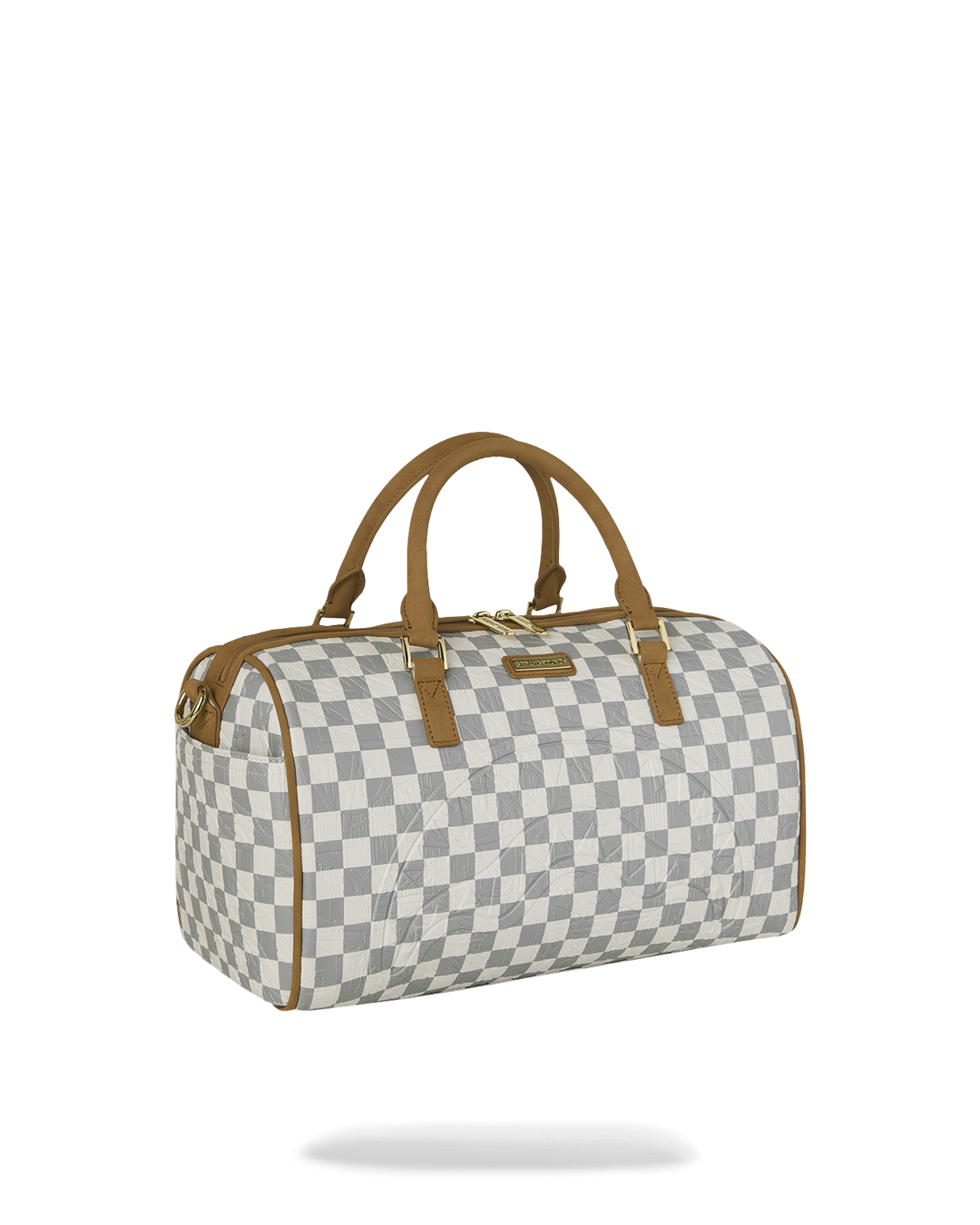 SPRAYGROUND® DUFFLE GRAFF EMBOSSED CREAM CHECK MINI DUFFLE