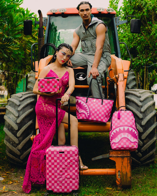 SPRAYGROUND® TOTE A.I. AFRICAN INTELLIGENCE THE SUNSET RESET TOTE - SANDFLOWER COLLAB