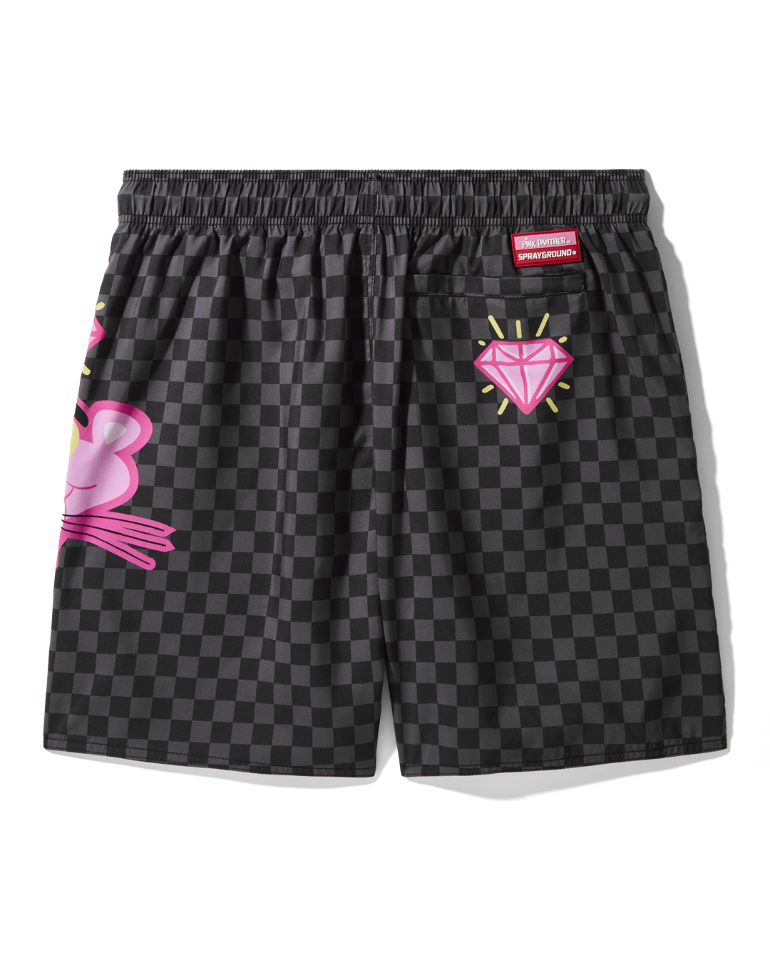 SPRAYGROUND® SWIM PINK PANTHER DIAMOND SHARK SWIM SHORTS