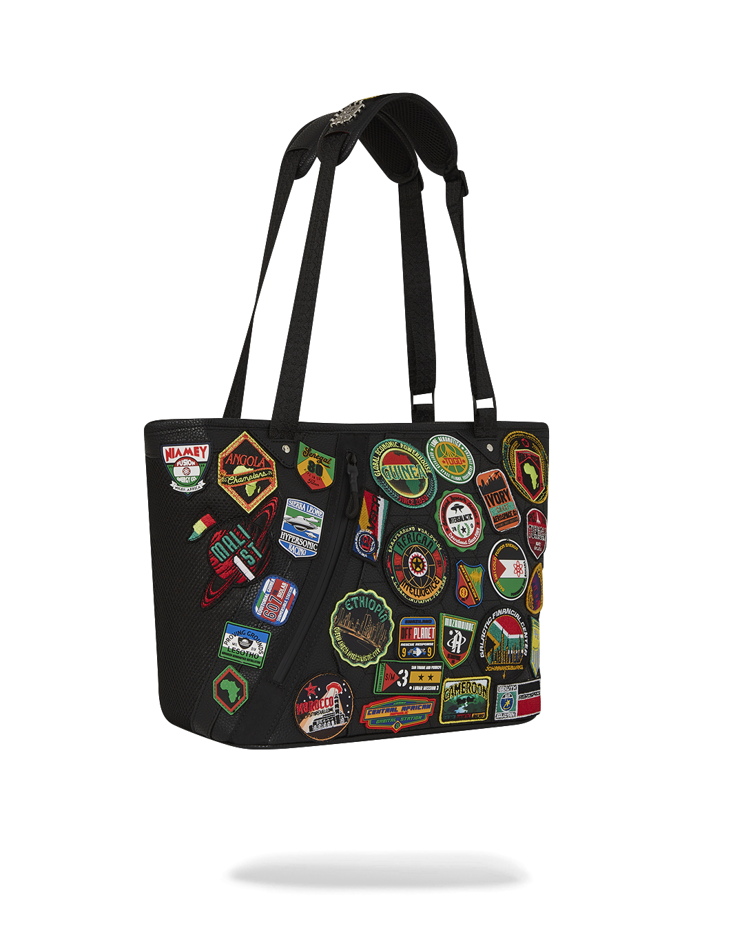 SPRAYGROUND® TOTE A.I. THE 54 (PATCHES OF AFRICA) CARGO TOTE