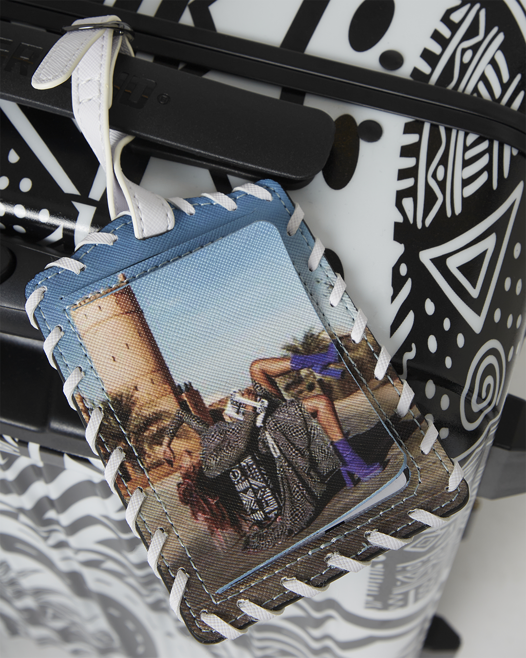 SPRAYGROUND® LUGGAGE A.I. AFRICAN INTELLIGENCE THE SKYHAWK CARRY-ON LUGGAGE - SANDFLOWER COLLAB