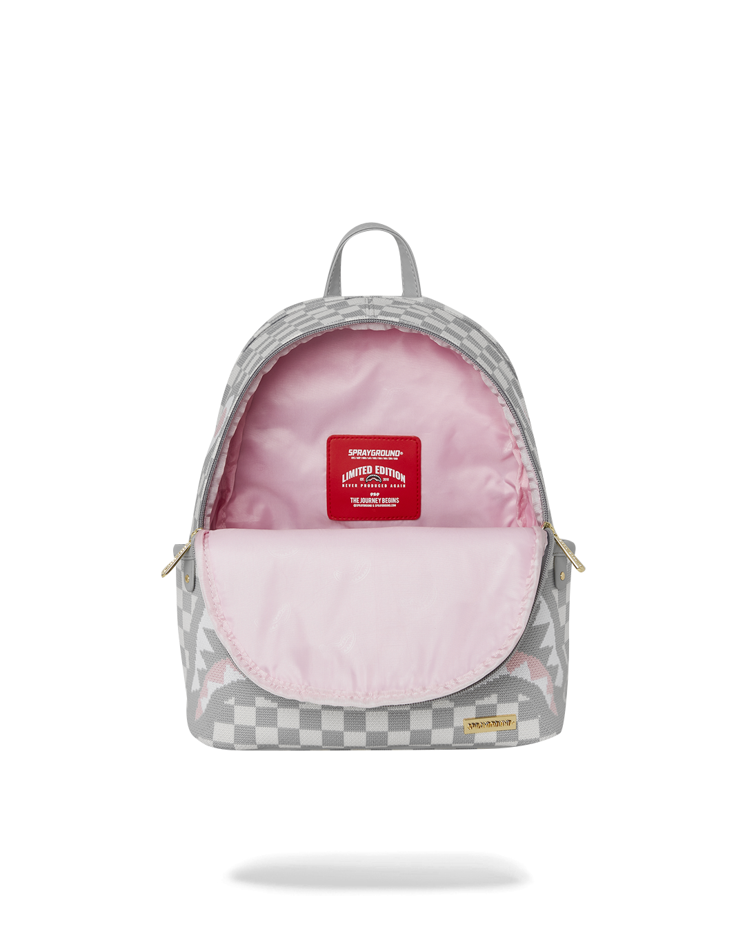 SPRAYGROUND® BACKPACK KNIT SHARKS IN PARIS IN CREAM SAVAGE BACKPACK