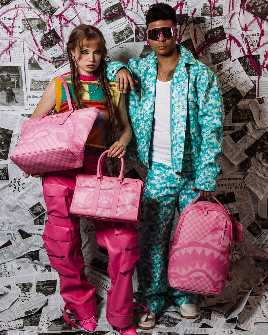 SPRAYGROUND® TOTE PINK 3AM RIPTIDE TOTE