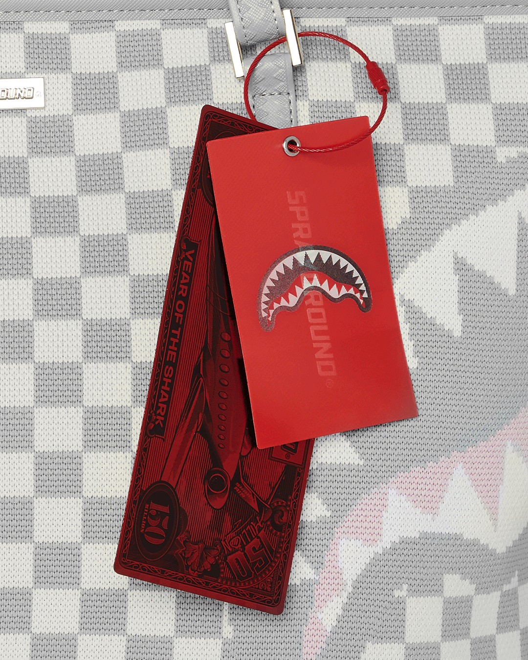SPRAYGROUND® TOTE KNIT SHARKS IN PARIS IN CREAM TOTE