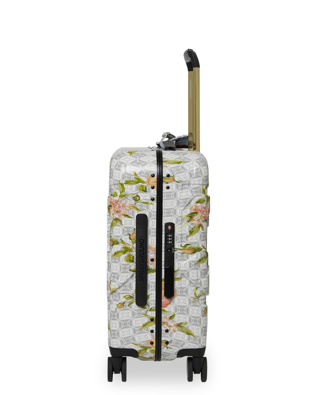 SPRAYGROUND® LUGGAGE A.I. AFRICAN INTELLIGENCE ELEGANT ENERGY CARRY-ON LUGGAGE - SANDFLOWER COLLAB