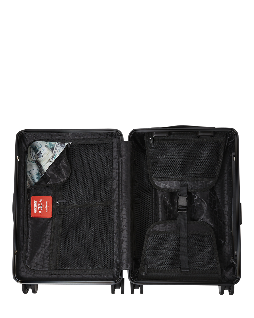 SPRAYGROUND® LUGGAGE MIDNIGHT MAGIC SHARKS IN PARIS HARD SHELL CARRY-ON LUGGAGE