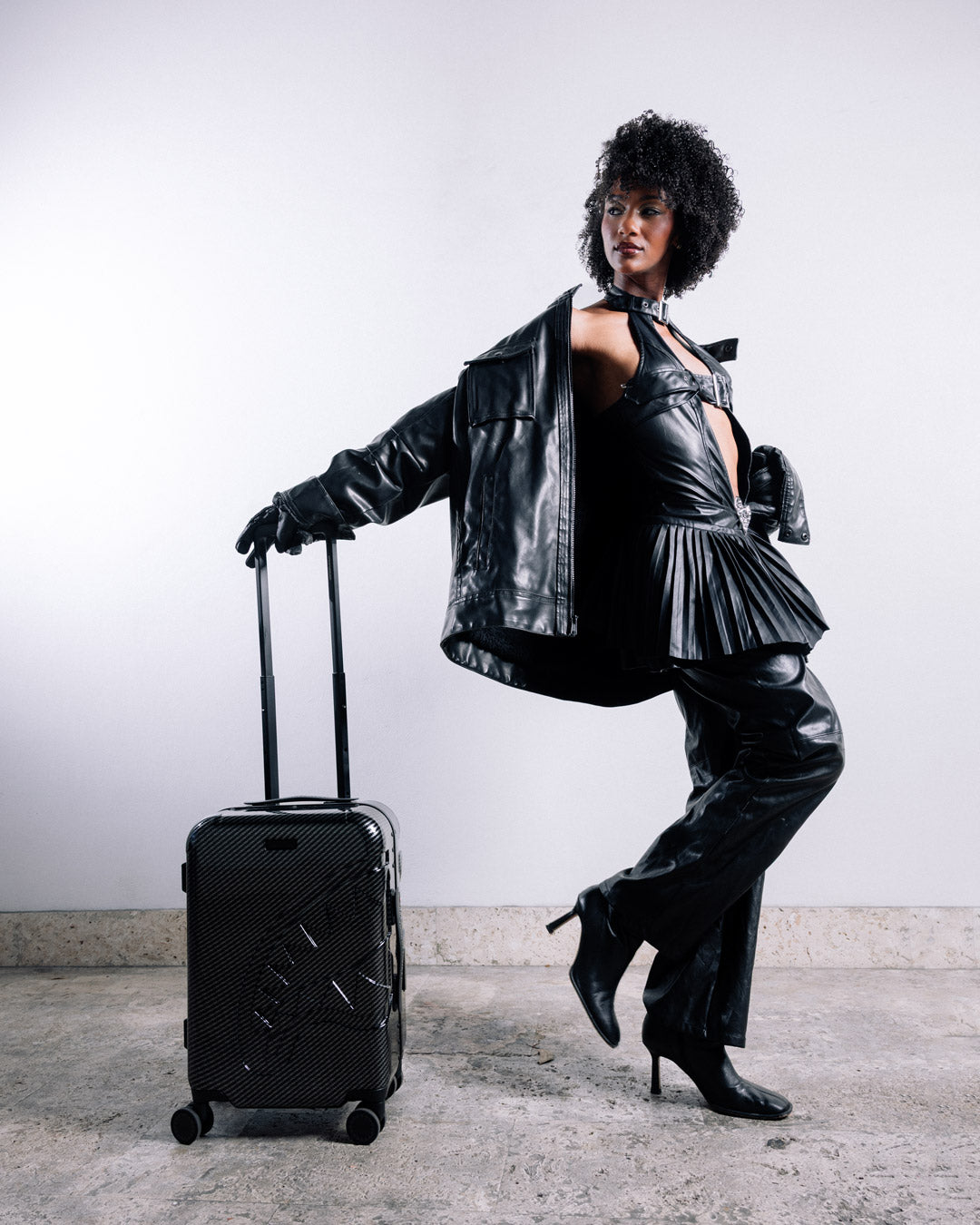 SPRAYGROUND® LUGGAGE CARBON FIBER SHARKITECTURE CARRY-ON LUGGAGE