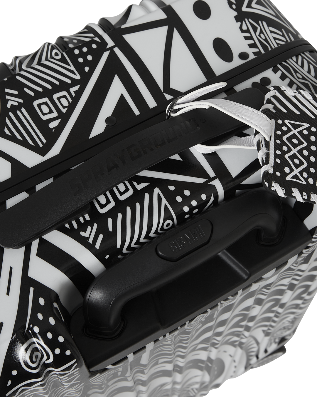 SPRAYGROUND® LUGGAGE A.I. AFRICAN INTELLIGENCE THE SKYHAWK CARRY-ON LUGGAGE - SANDFLOWER COLLAB