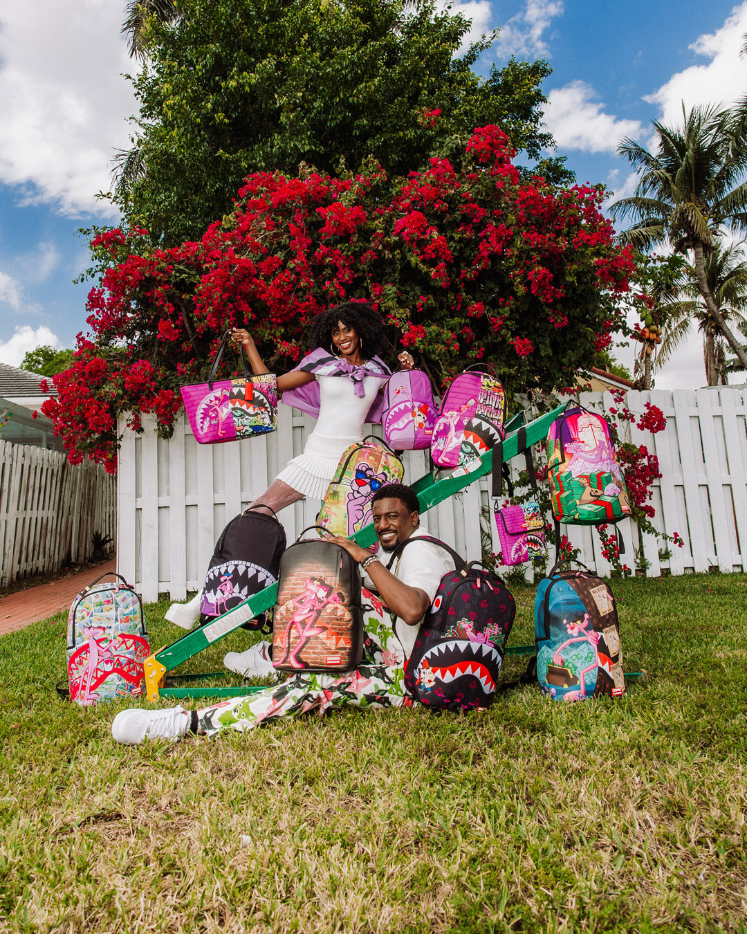 SPRAYGROUND® BACKPACK PINK PANTHER FORTRESS OF MONEY-TUDE BACKPACK