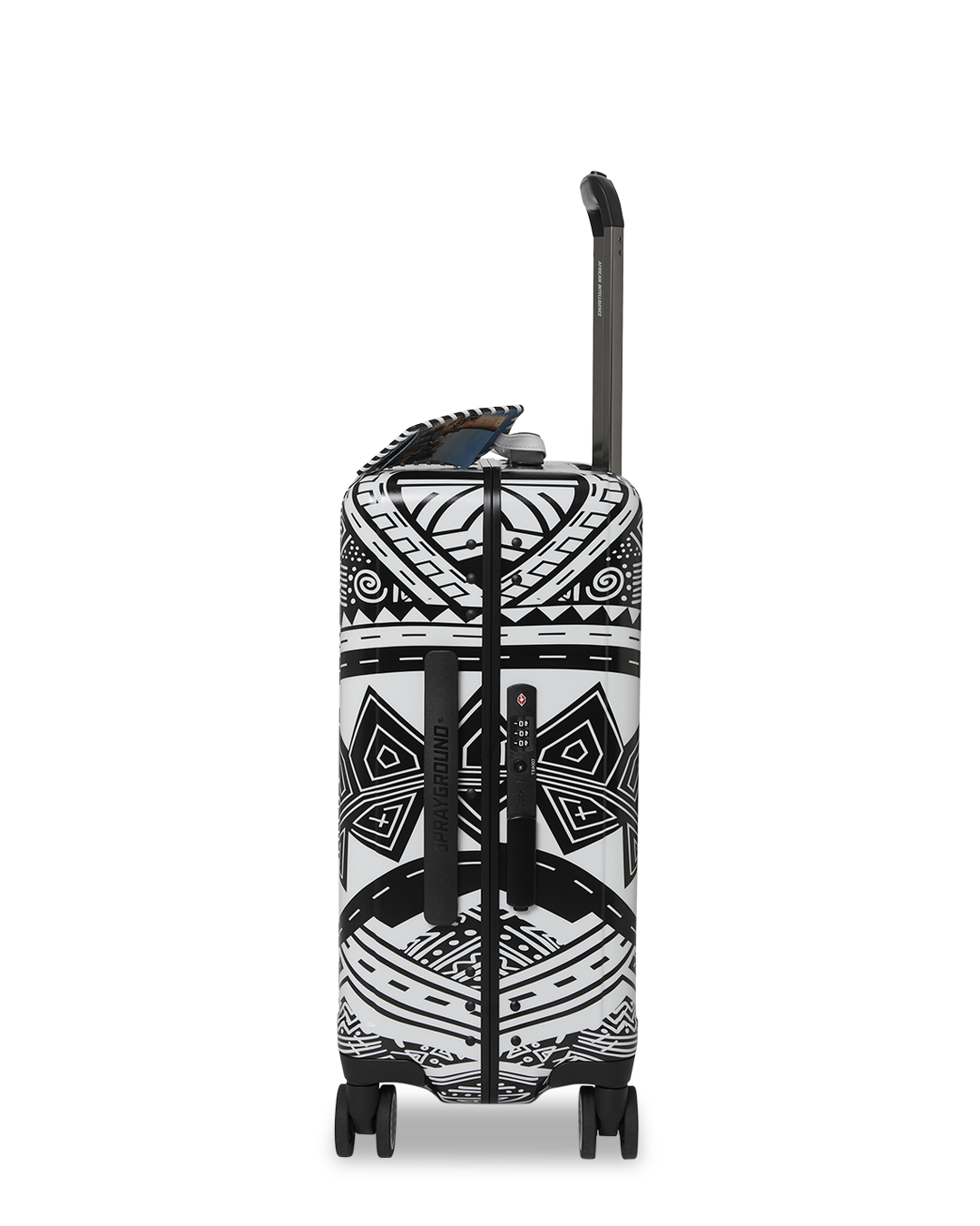 SPRAYGROUND® LUGGAGE A.I. AFRICAN INTELLIGENCE THE SKYHAWK CARRY-ON LUGGAGE - SANDFLOWER COLLAB