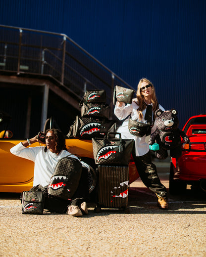 SPRAYGROUND® SLING UNFINISHED SHARK MESSENGER SLING BAG