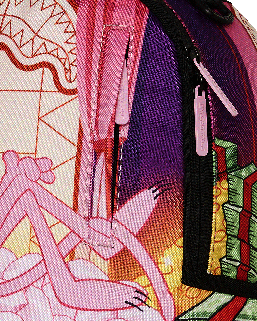 SPRAYGROUND® BACKPACK PINK PANTHER FORTRESS OF MONEY-TUDE BACKPACK