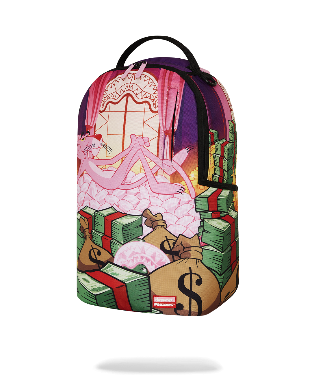 SPRAYGROUND® BACKPACK PINK PANTHER FORTRESS OF MONEY-TUDE BACKPACK