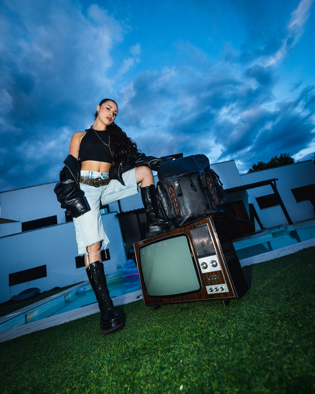 SPRAYGROUND® BACKPACK CHECKPOINT ROYALE MONTE CARLO
