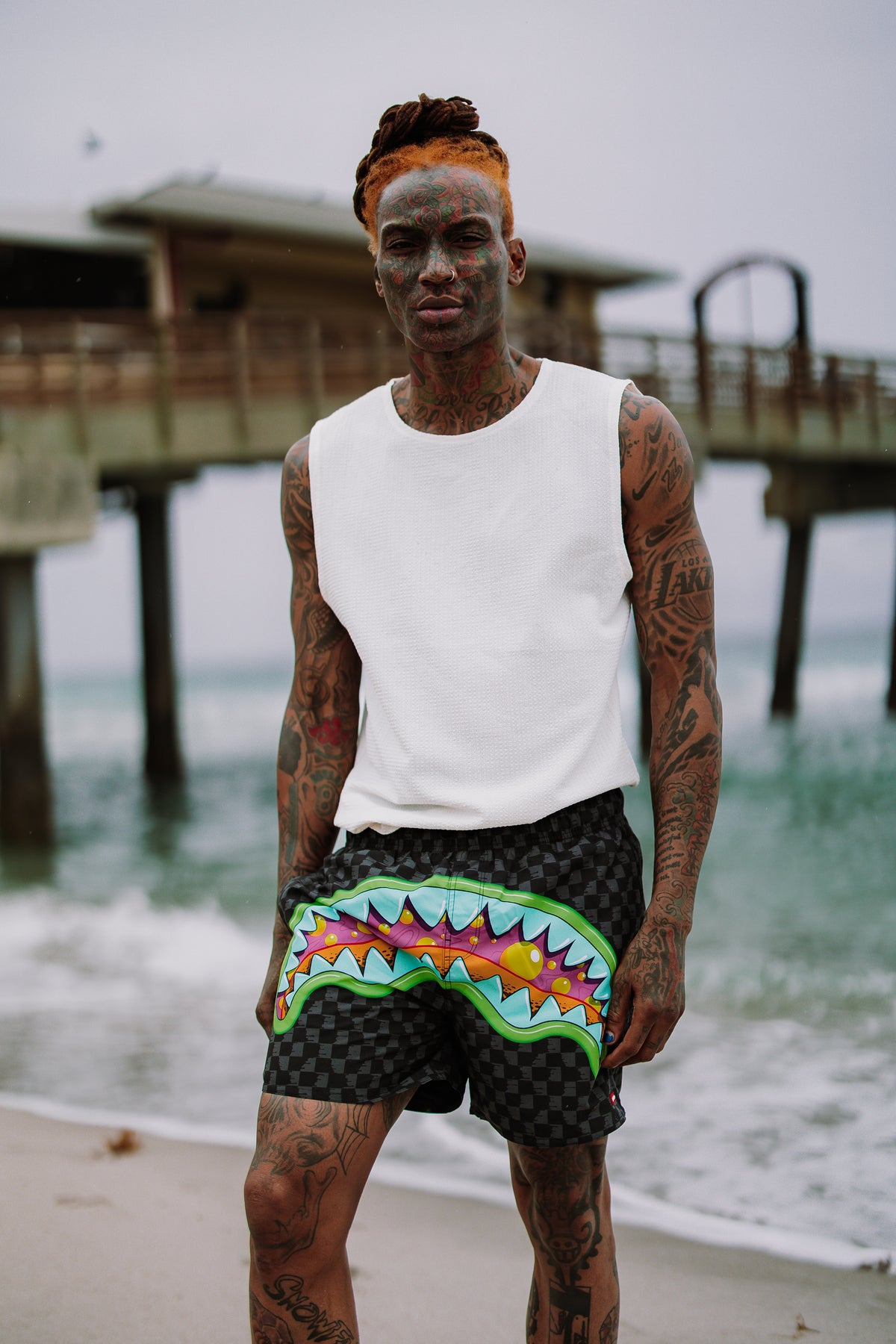 SPRAYGROUND® SWIM SLIME TAKEOVER SWIM SHORTS
