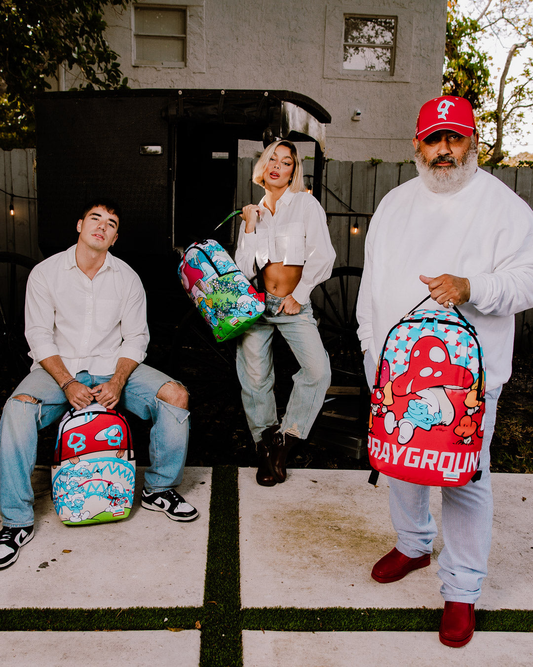 SPRAYGROUND® BACKPACK SMURF CHILLING SPRAYGROUND DLXR BACKPACK