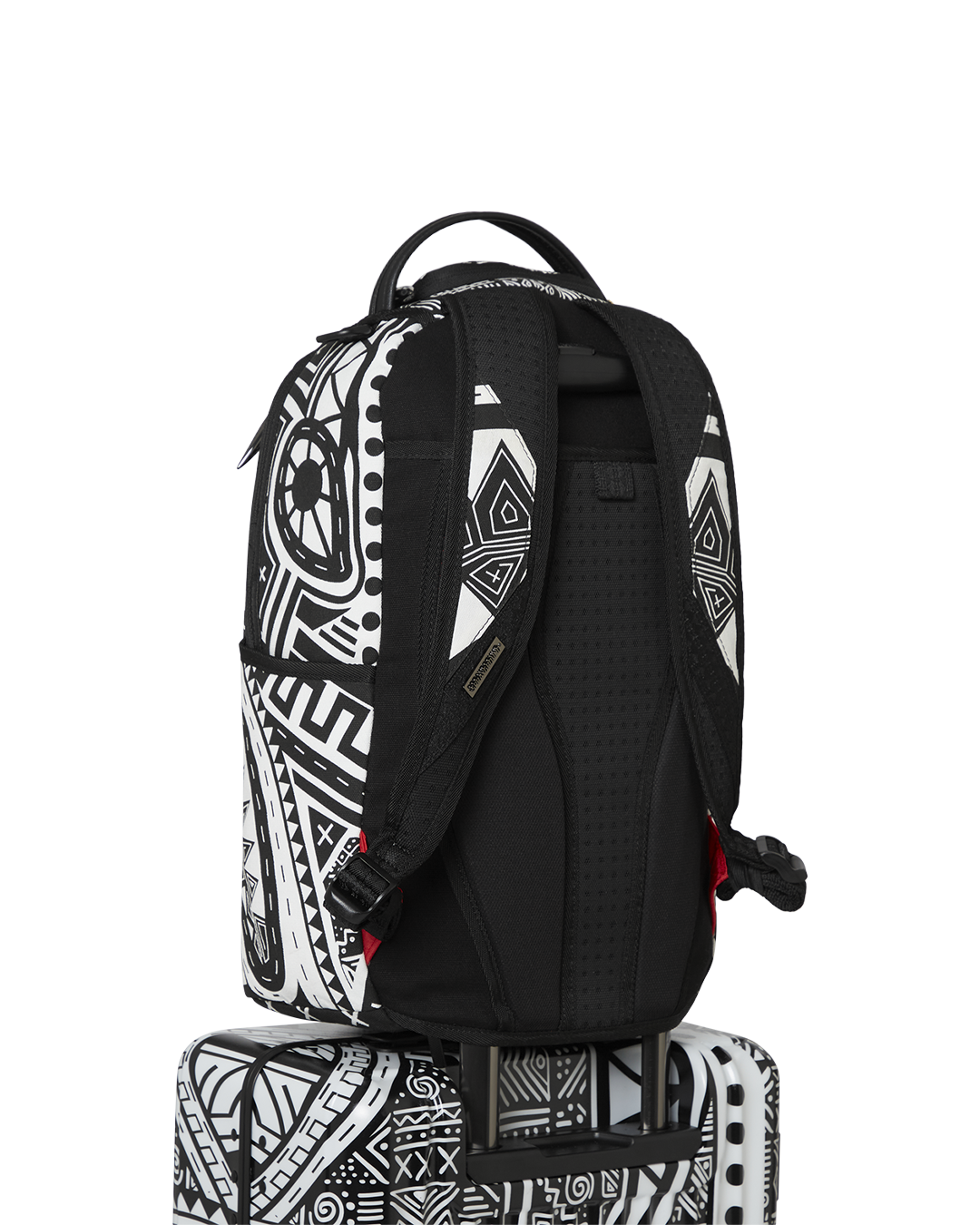 SPRAYGROUND® LUGGAGE A.I. AFRICAN INTELLIGENCE THE SKYHAWK CARRY-ON LUGGAGE - SANDFLOWER COLLAB