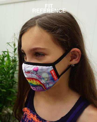 SPRAYGROUND® FASHION MASK KIDS FORM FITTING MASK: SPUCCI LEOPARD