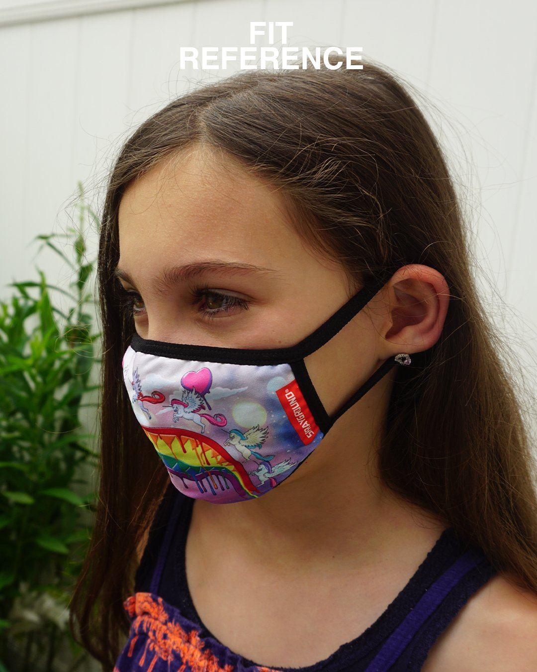 SPRAYGROUND® FASHION MASK KIDS FORM FITTING MASK: ASTRO BUBBLE